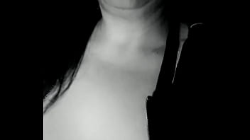 Becks dribbles on her hard nipple