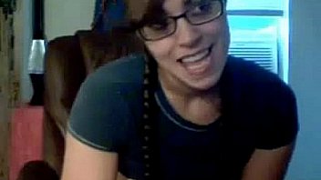 Brunette teen masturbates showing her huge tits