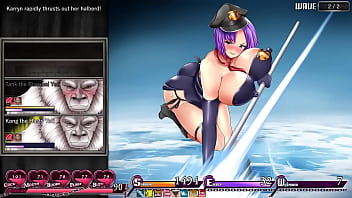 Busty guard must keep the peace