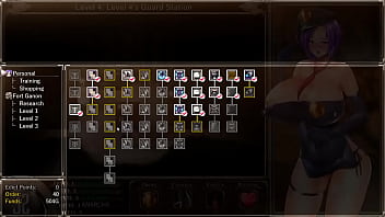 Busty guard must keep the peace