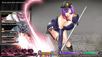 Busty guard must keep the peace