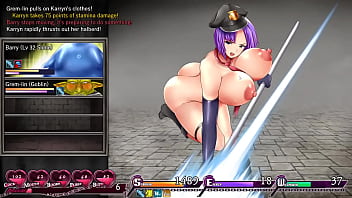 Busty guard must keep the peace