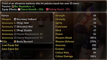 Busty guard must keep the peace