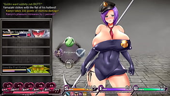 Busty guard must keep the peace