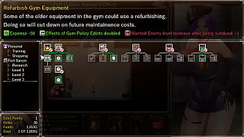 Busty guard must keep the peace