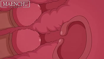 Blue haired women fucking a hot man