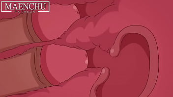 Blue haired women fucking a hot man