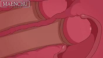 Blue haired women fucking a hot man