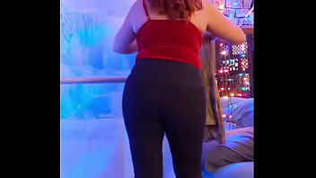 Wife dresses for work strips and plays with her cunt