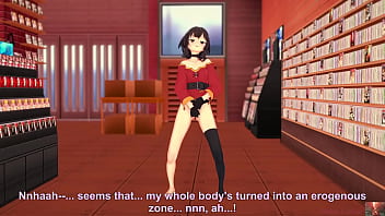 Megumin cosplayer’s teasing preview – a sensual solo performance 19 yo