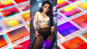 Thick anime beauties take the block in an ai animated photoshoot