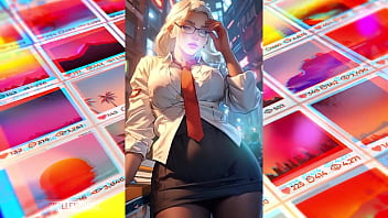 Thick anime beauties take the block in an ai animated photoshoot