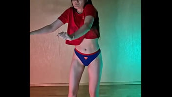 Studying hip hop dancing in panties