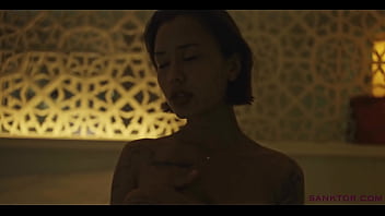 Sanktor tattooed submissive babe masturbates