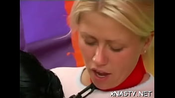 Slutty merry fucks hard till climax