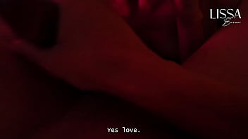 Unfaithful slut hotwife talks to her cuckold boyfriend on the phone while giving blowjob to her lover until she drinks his cum