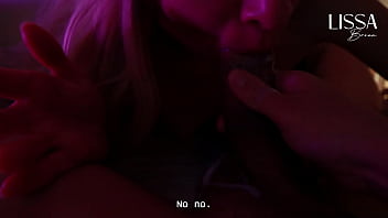 Unfaithful slut hotwife talks to her cuckold boyfriend on the phone while giving blowjob to her lover until she drinks his cum