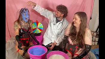 Human anatomy sploshing and gunge spin the wheel