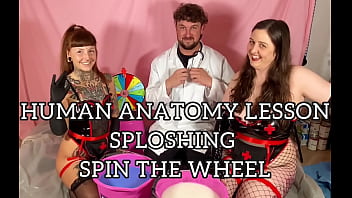 Human anatomy sploshing and gunge spin the wheel