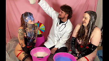 Human anatomy sploshing and gunge spin the wheel