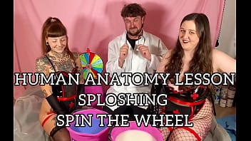 Human anatomy sploshing and gunge spin the wheel