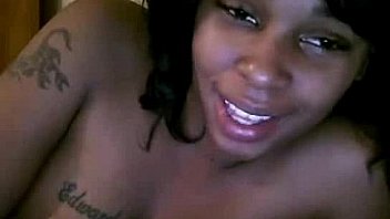 Ebony whore hungry for white cock does webcam show
