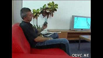 Luscious legal age teenager rides old fellow