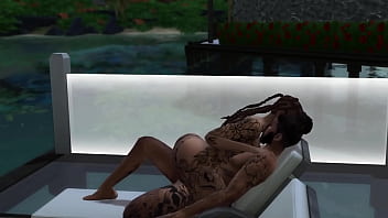 Sims 4 izaiah gets fucked in a lawn chair