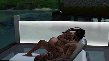 Sims 4 izaiah gets fucked in a lawn chair
