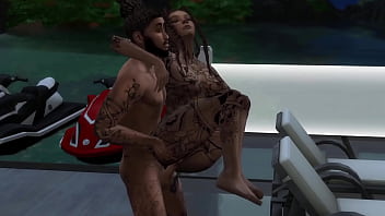 Sims 4 izaiah gets fucked in a lawn chair