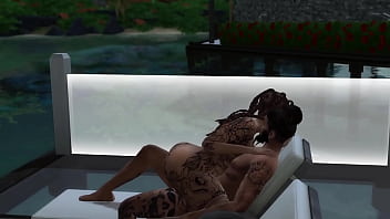 Sims 4 izaiah gets fucked in a lawn chair