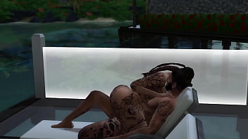 Sims 4 izaiah gets fucked in a lawn chair