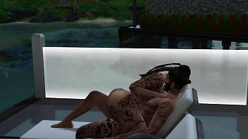 Sims 4 izaiah gets fucked in a lawn chair