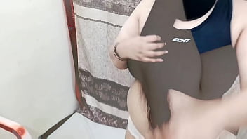 Hairy big ass muslim stepmom with desi stepson anal on chair