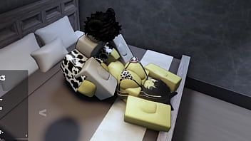 Roblox fucking horny catgirl and filling her up