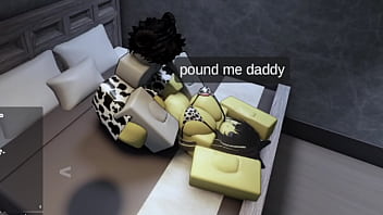 Roblox fucking horny catgirl and filling her up