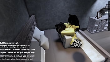 Roblox fucking horny catgirl and filling her up