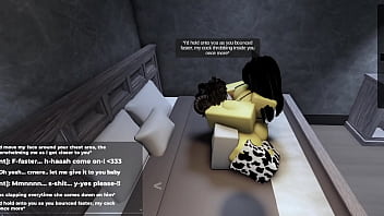 Roblox fucking horny catgirl and filling her up