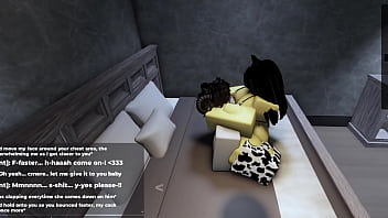 Roblox fucking horny catgirl and filling her up
