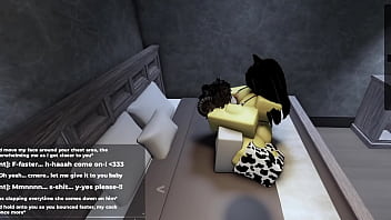 Roblox fucking horny catgirl and filling her up