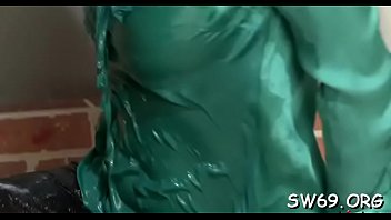 Naughty babe gets plenty of slime