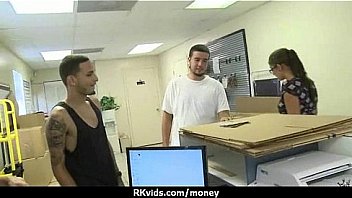 Desperate teen naked in public and fucks to pay rent 14