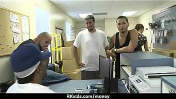 Desperate teen naked in public and fucks to pay rent 14