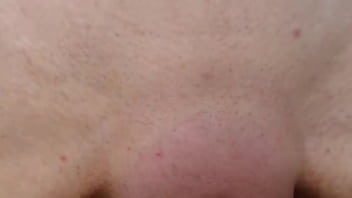 My pervert stepbrother rubbing my fleshy vaginal lips on his cock i get a cumshot