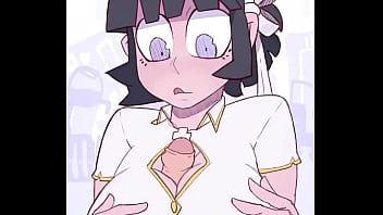 Азазель дрочит сиськами