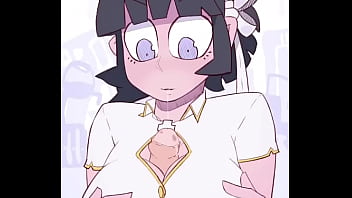 Азазель дрочит сиськами