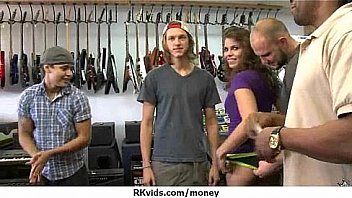 Cute teen sucked and fucked for cash 6