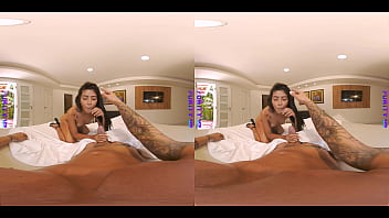 Purity vr stunning brunette shows off her sucking skills