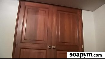 Girl with great body massages and blows a customer 22