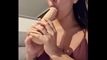 I come home from a party very horny and i use realistic dildo claudia bavel